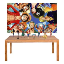 Kit Painel + Displays One Piece Decoração De Festa Full