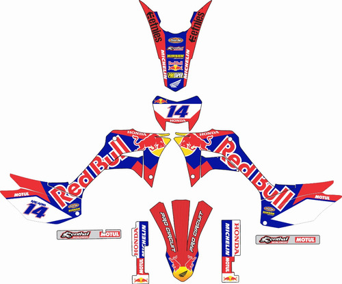 Honda Crf 250f Personalizacion Stickers Calcas Foto 5