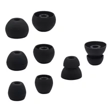 Set De Siliconas Eartips Alxcd Auriculares 4 Pares Negro