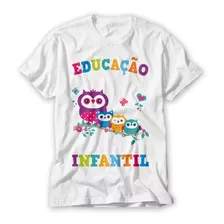 Camiseta Educação Infantil Professor Desenho Coruja Promoção