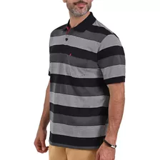 Playera Polo Yale Rayas Manga Corta Classic Fit