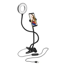 Soporte Tipo Clip Para Smartphone 4.0 Con Aro De Luz Philco