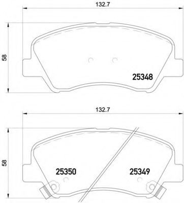 Pastillas De Freno Brembo Delanteras Kia Cerato Pro Foto 2