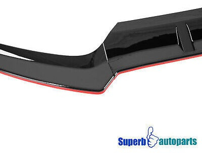 Fits 2015-2018 Benz C-class W205 Glossy Black Front Red  Spa Foto 7