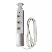 Torre De Tomada Retrátil Multiplug Embutir Mesa Granito Inox