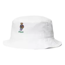 Polo Ralph Lauren Sombrero Pescador Sarga Algodón Con Osito