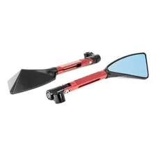 Retrovisor Esportivo Vermelho Para Yamaha Fazer 250 2012