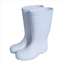 Bota Sanitaria Blanca De Hule Toolcraft 