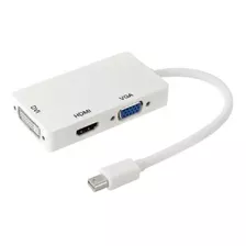 Convertidor Mdp Mini Displayport 3x1 3 En 1a Hdmi Vga Dvi 