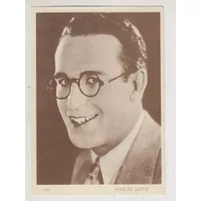 1930 Cine Humor Tarjeta De Harold Lloyd Unica Uruguay Aguila