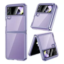 Funda Vego Para Galaxy Z Flip 4 Clear Purple