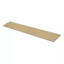 Prateleira Estante Reta 80x10 Mdf Cru Suporte Invisível