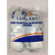 Luva Plastica Esteril Eva Luplast C/100 Un Tam: Unico Toque
