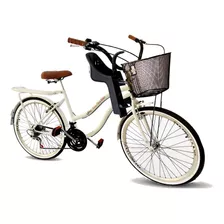 Bicicleta Aro 26 Retrô Com Cadeirinha Infantil