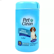 Lenços Umedecidos Para Cachorro E Gato Pet Clean - Machos