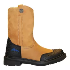 Botas Jaca Originales Piel Genuina Hule De Proteccion Punta 