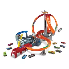 Hot Wheels Pista De Coches De Juguetes Spin Storm Con Dos L