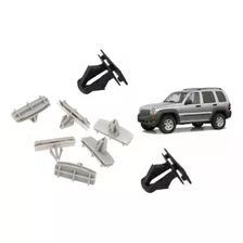 Kit 8 Clip Gancho Buche Delantero Jeep Cherokee Kj Liberty