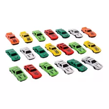 Kit Com 18 Carrinhos Possantes Hot Miniaturas Para Coleção Cor Colorido