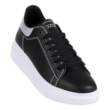 Tenis Casual Hombre Negro Tacto Piel Capa De Ozono 06003928