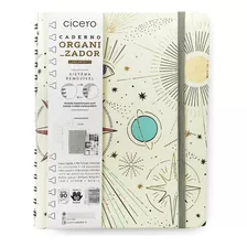 Caderno Organizador Duo Cicero Pautado Pontado Inteligente Cor Astral/espaço Tempo Branco