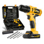 Furadeira Parafusadeira Sem Fio A Bateria Tb-12e 12v 3/8 10mm Com Maleta E Acessórios The Black Tools Amarelo/preto 127/220v 60