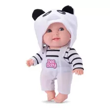 Brinquedo Boneca Bee Baby Bichinhos Panda Em Vinil Ref 0842