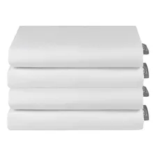 Set 4 Fundas Almohada 50x90 Blanca 3angeli Pack Color Blanco Soft Dream