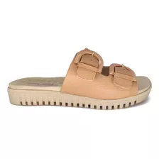 Chinelo Feminino Comfortflex Couro Fivelas 23-45404