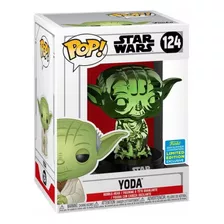 Funko Pop Star Wars Yoda Chrome Summer Convention