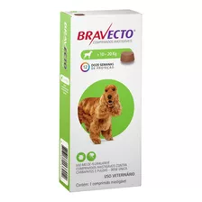 Antipulgas E Carrapatos Bravecto 10 A 20 Kg