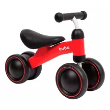 Bicicleta Balance De Equilíbrio 4 Rodas Buba Vermelho