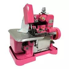 Máquina Costura Overlock 127v Importway Semi Industrial Rosa