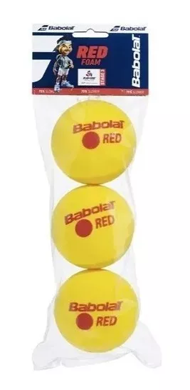 Bola De Tênis Babolat Red Foam Espuma X 3 (estágio 3)