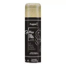 Brilho Spray Glitter Ouro Removível Cabelo Corpo Roupa