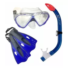 Kit De Buceo Ist Snorkeling Mascara + Aletas 100% Silicona