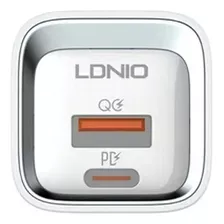 Ldnio - Cargador De Pared Carga Rápida 20w Pd+qc P/iPhone Color Blanco