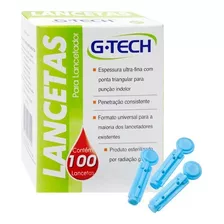 Lanceta G-tech Agulha P/ Medir Diabetes Glicose 100 Un 