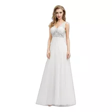 Vestido De Novia Civil Ever Pretty Nuevo Ivory Ep00916cr