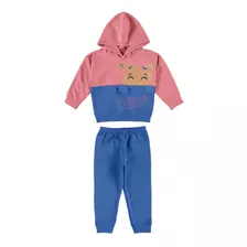 Conjunto Blusao/calca Feminino Infantil E Juvenil Malwee