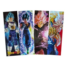 Dragon Ball Set C De 4 Posters Largos Plastificado Goku 82cm