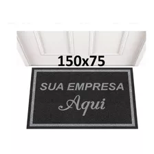 Tapete Capacho Personalizado 150x75 Com A Sua Logomarca Logo Cor - Desenho Do Tecido Trama Vinílica 13mm