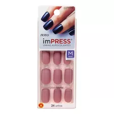 Unhas Autocolantes Kiss Ny Impress Secret Médio Bipm440br