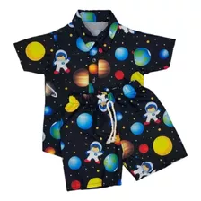 Conjunto Mauricinho Astronauta Tematico