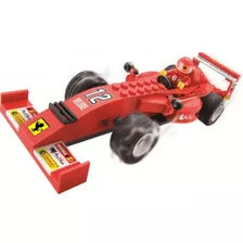 Blocos De Montar Super Maquinha Na Pista Ferrari 97 Peças 