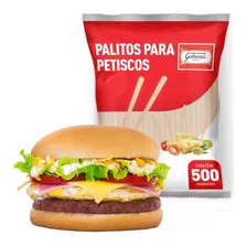 Palito Para Hambúrguer Gourmet E Petiscos - 9cm - Com 500 U