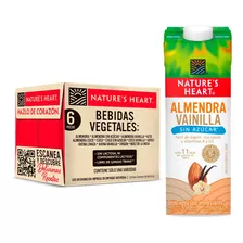 Pack X6 Bebidas Nature's Heart Almendra Vainilla 946 Ml C/u