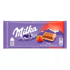 Chocolate Strawberry Yoghurt Milka 100g