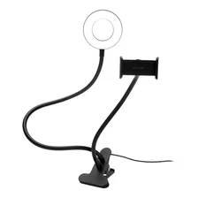 Suporte Ring Light Flexível Ajustável Multilaser Ac369 Preto