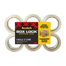 Cinta De Embalaje Cajas Box Lock, 6 Rollos, 1,88 Pulga...